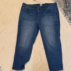 Terra & Sky Dark Blue Cropped Jeans